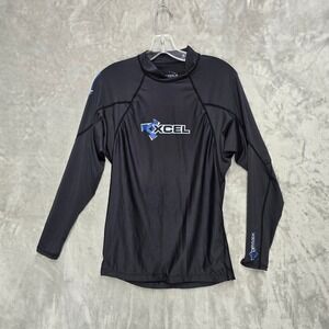 Xcel Drylock Black Mens XL Rash Guard Long Sleeve UPF 50+ Water Repellent Swim